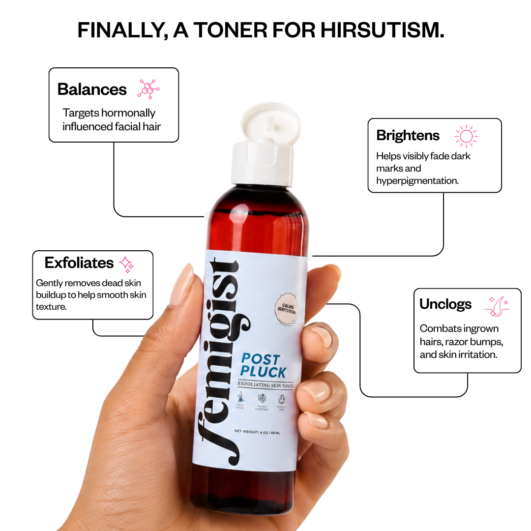 Post Pluck Spearmint hirsutism toner ingrowns