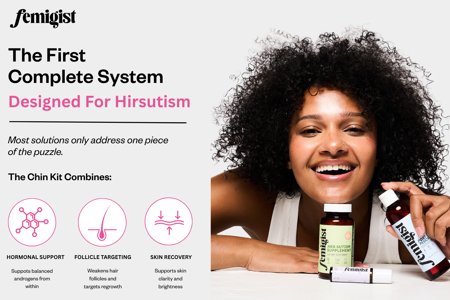 The Chin Kit – Complete Solution for Female Facial Hair & Hair Reduction