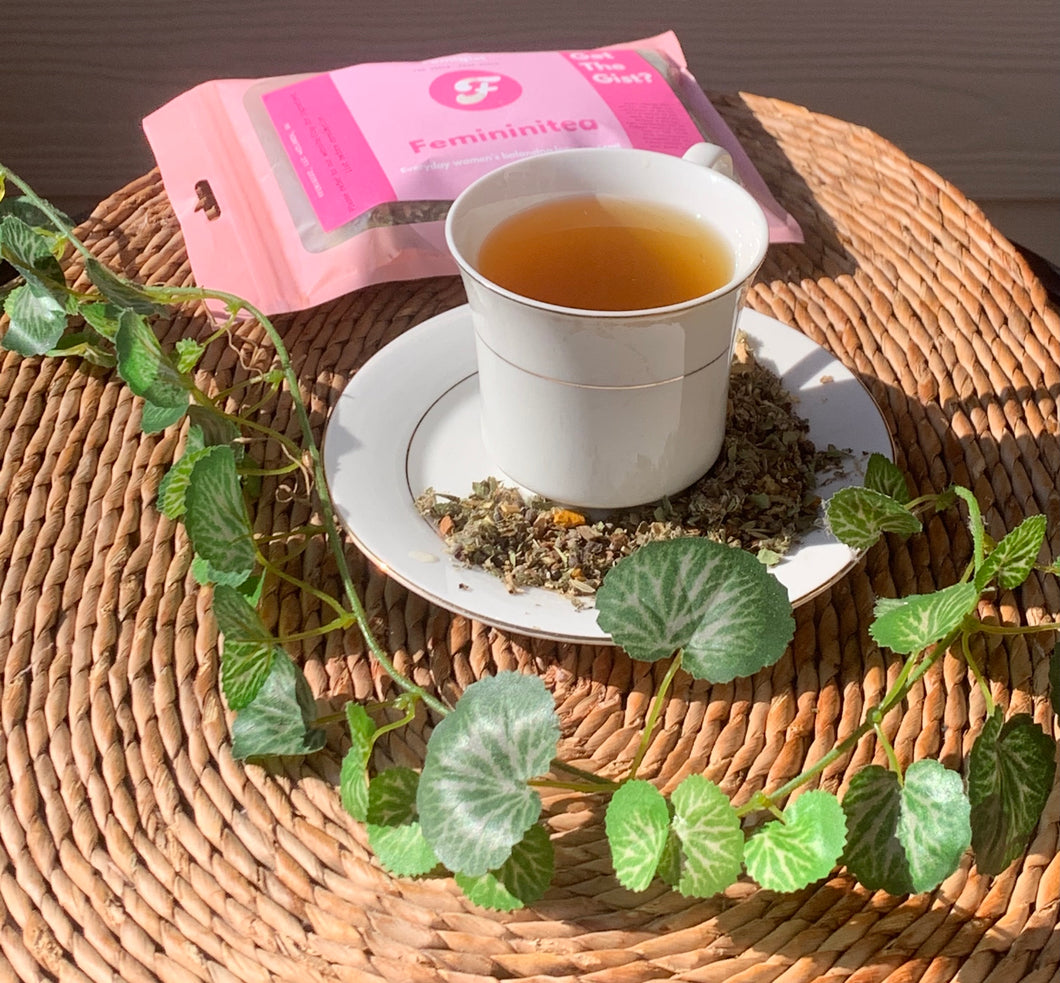 Women's hormonal balancing tea to help period cramps.